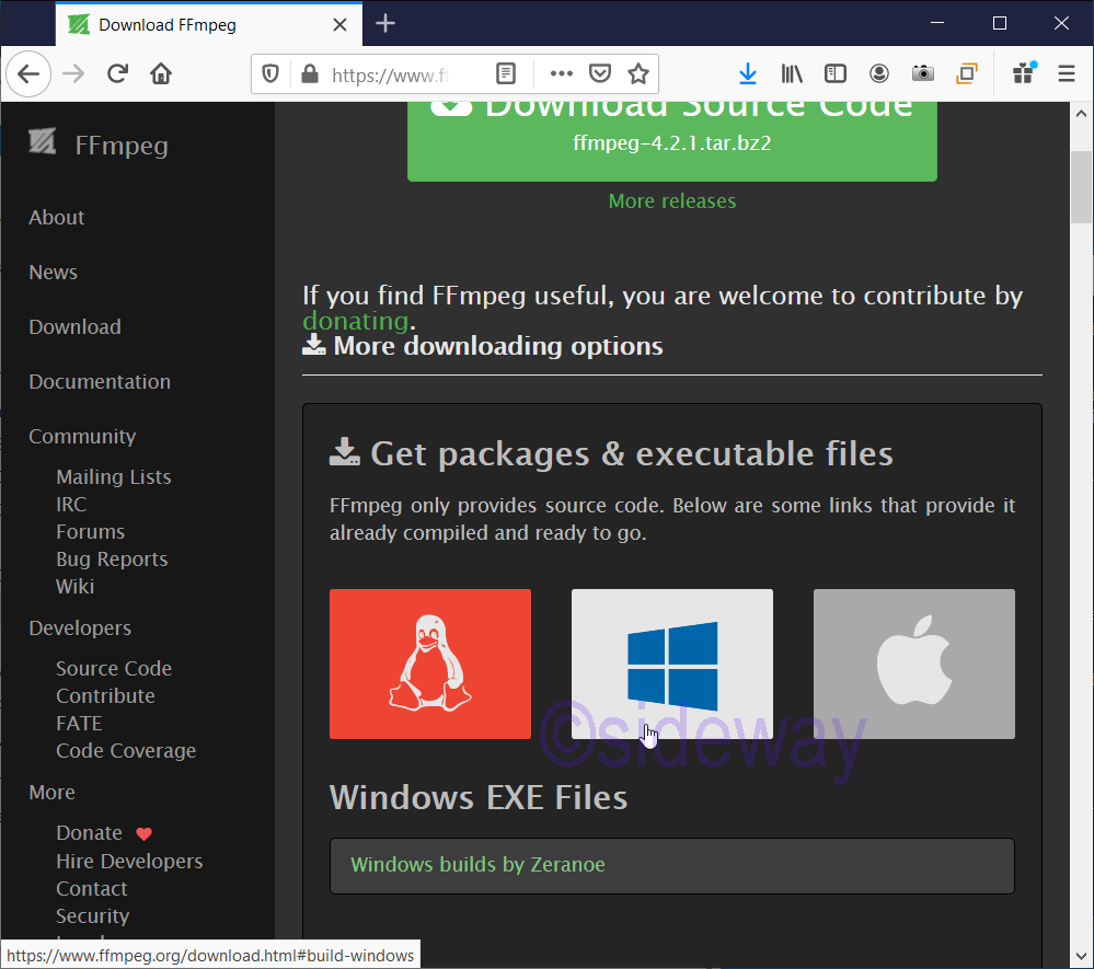 ffmpeg windows 64 bit download