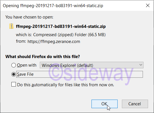 is lame and ffmpeg for windows safw