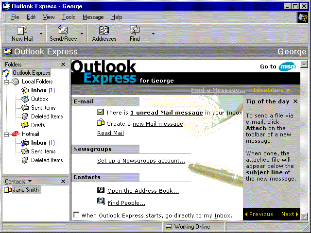 outlook express 6 for windows 10