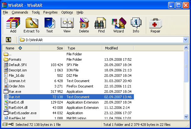 WinRAR 6.23 instaling