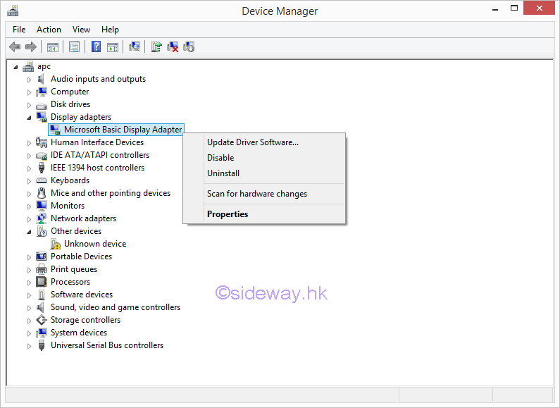 microsoft display adapter driver windows 10