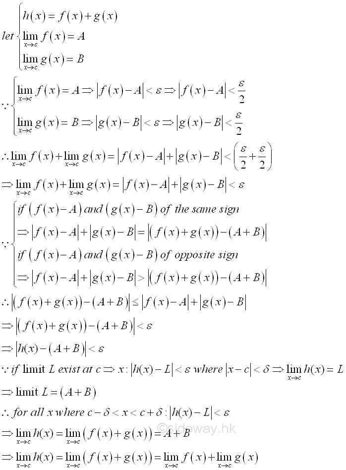 finding limits in calculus rules